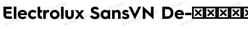 Electrolux SansVN De字体转换